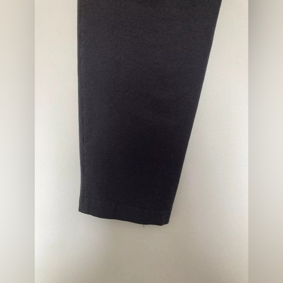 Eileen Fisher Pants XL Gray/Black Straight Leg Ponte Knit Pull On Crop - Picture 3 of 6